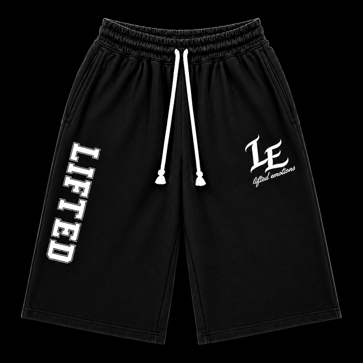 LIFTED EMOTIONS 3/4 SHORTS