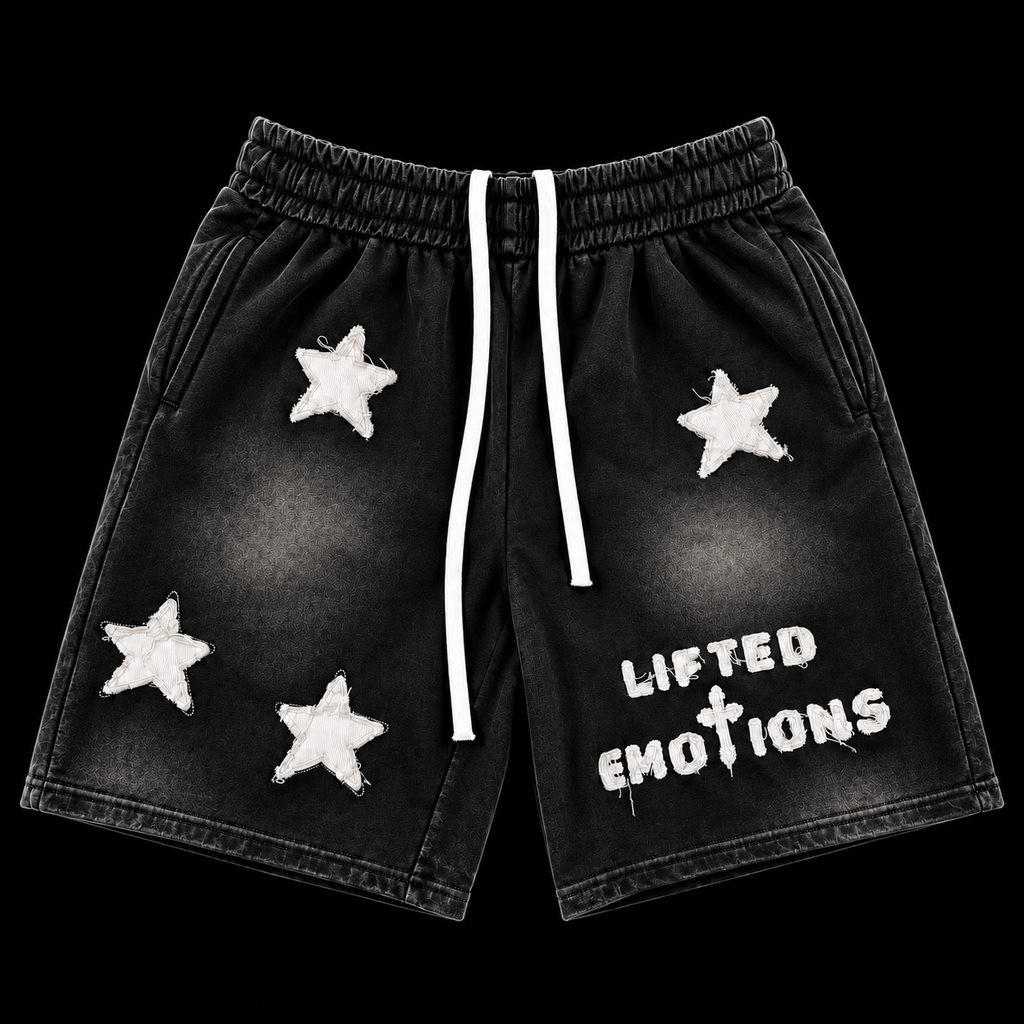 LIFTED EMOTIONS SHORTS (BLACK)