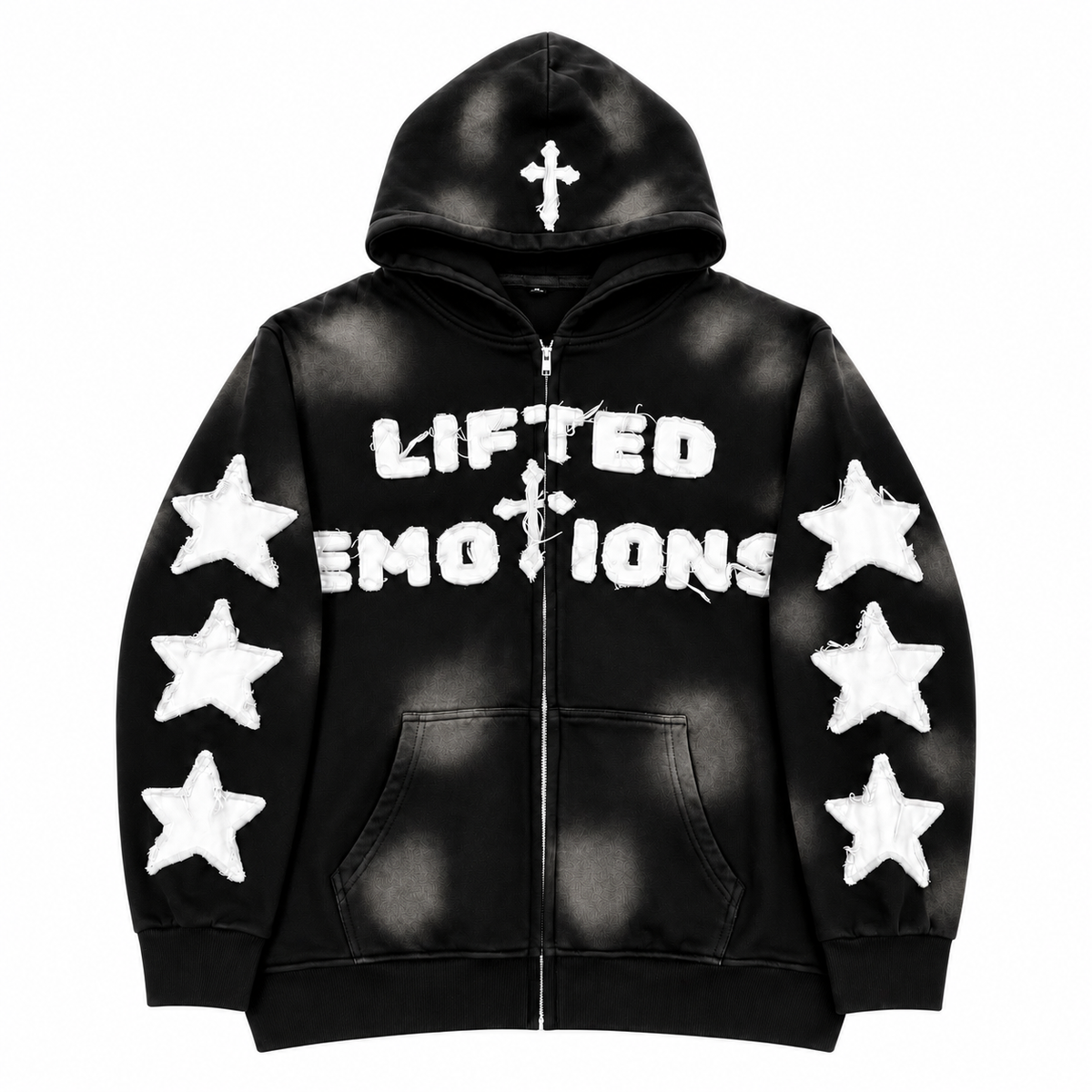 LIFTED EMOTIONS ZIP-UP (BLACK)